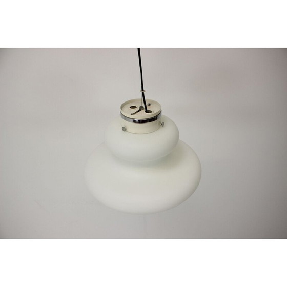 Image 1 of Suspension en verre vintage par Napako, Tchèque 1960