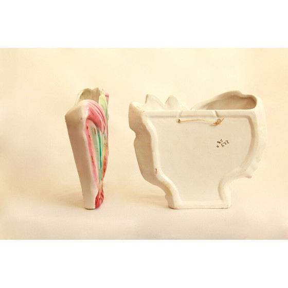 Image 1 of Paire de vases vintage en céramique vasetti, Italie 1940