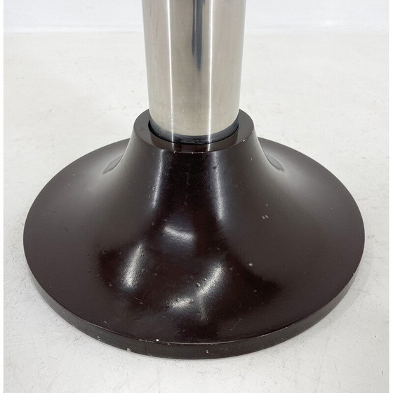 Image 1 of Porte-manteau italien Mid Century en chrome et bois