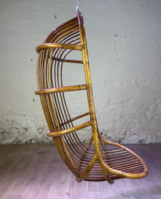Image 1 of Fauteuil En Rotin À Suspendre, Vintage