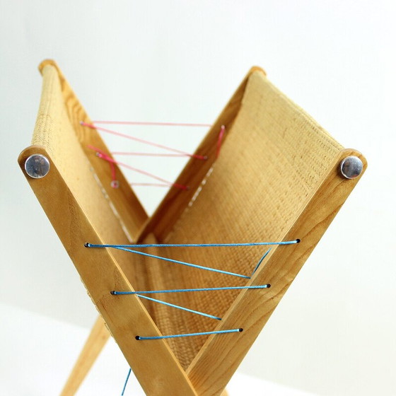 Image 1 of Porte-revues vintage en bois, Tchécoslovaquie années 1960