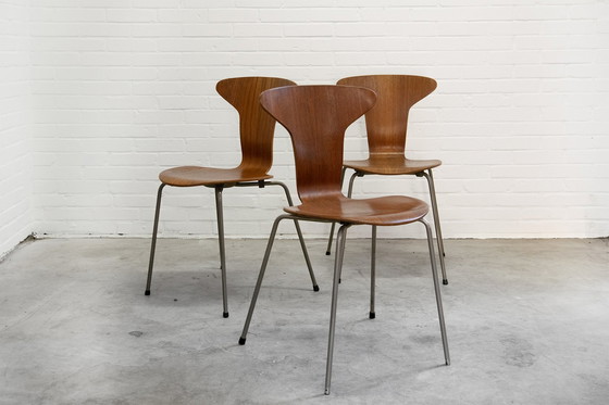 Image 1 of Ensemble de 7 chaises 'Mosquito' Modèle 3105 - Arne Jacobsen - Fritz Hansen