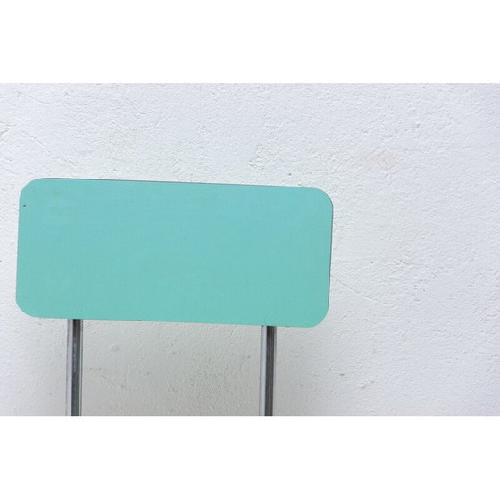 Image 1 of Paire de chaises de café vintage en formica coloré tchécoslovaque, années 1960