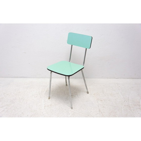 Image 1 of Paire de chaises de café vintage en formica coloré tchécoslovaque, années 1960