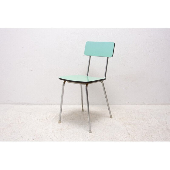 Image 1 of Paire de chaises de café vintage en formica coloré tchécoslovaque, années 1960