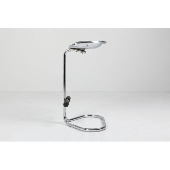 Image 1 of Paire de tabourets de tracteur chromés vintage par Rodney Kinsman pour Bieffeplast 1970