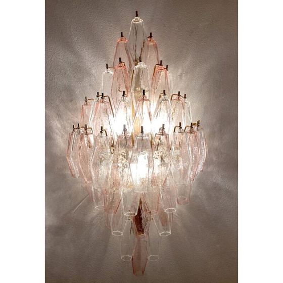 Image 1 of Paire d'appliques vintage en verre de Murano, Italie