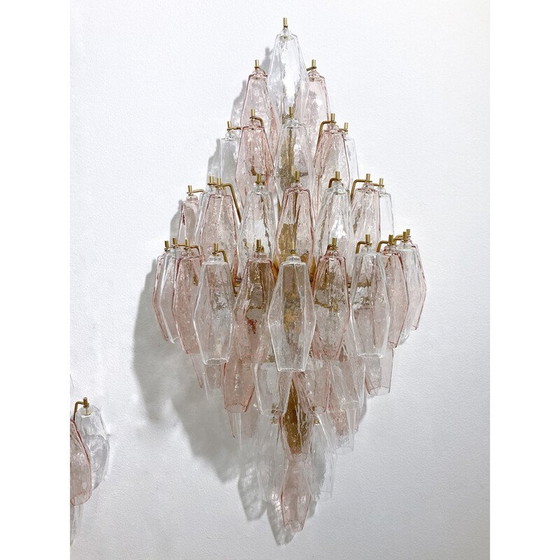 Image 1 of Paire d'appliques vintage en verre de Murano, Italie