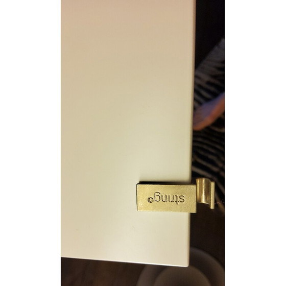 Image 1 of Etagère Vintage String blanche de Nisse Strinning, 1950