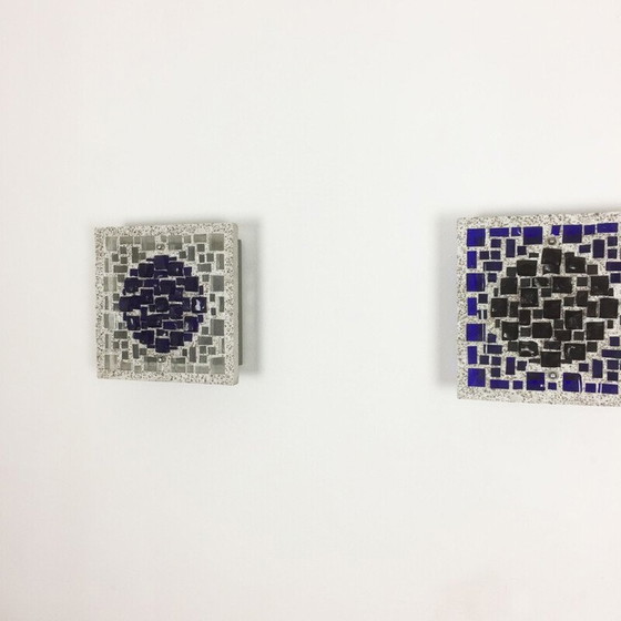 Image 1 of Lot de 3 lampes murales vintage "psychédéliques", Allemagne 1970