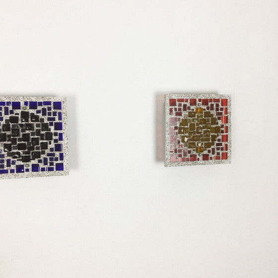 Image 1 of Lot de 3 lampes murales vintage "psychédéliques", Allemagne 1970