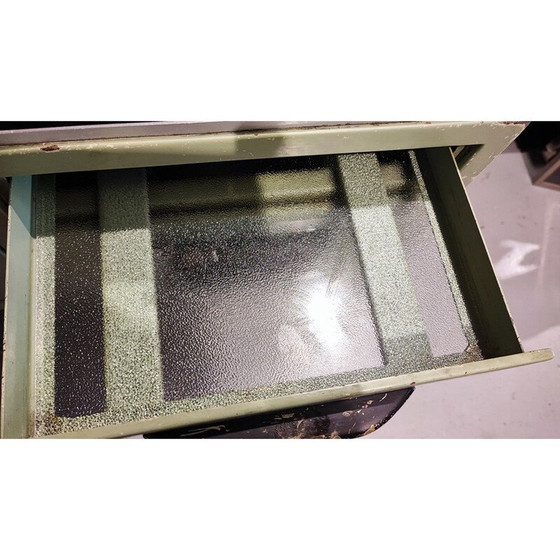 Image 1 of Meuble de dentiste vintage en acier vert pastel, 1950