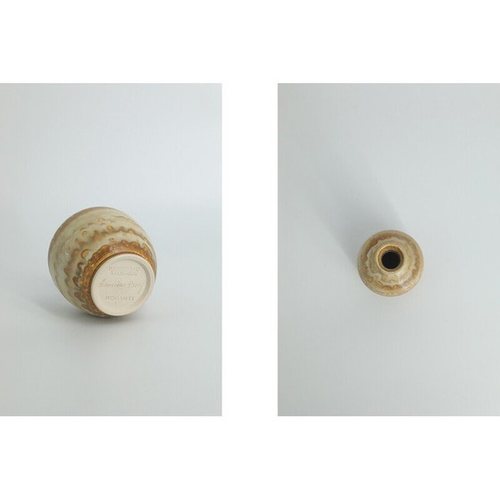 Image 1 of Vase de collection vintage en grès geige par Gunnar Borg pour Höganäs Keramik, Suède 1960