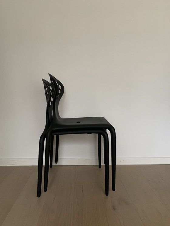 Image 1 of 2X Moroso Ross Lovegrove Supernatural Chair Noir Nouveau