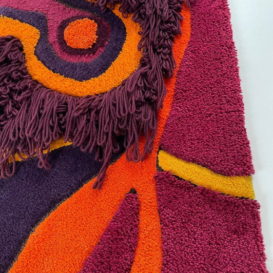 Image 1 of Tapis mural vintage en laine par Ewald Kröner pour Schloss Hackhausen, Allemagne 1970