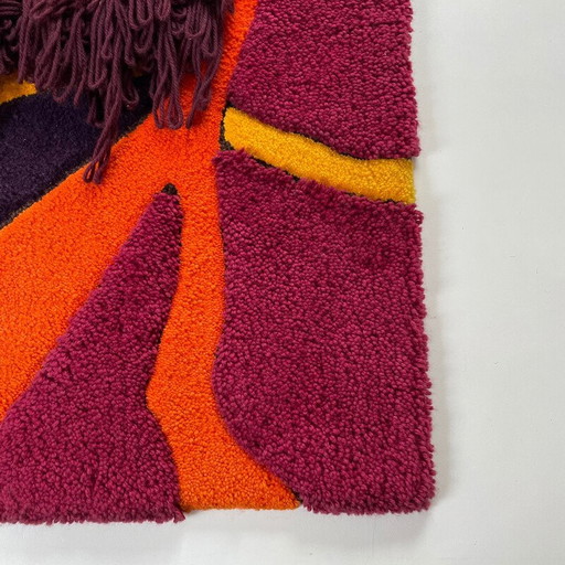 Tapis mural vintage en laine par Ewald Kröner pour Schloss Hackhausen, Allemagne 1970