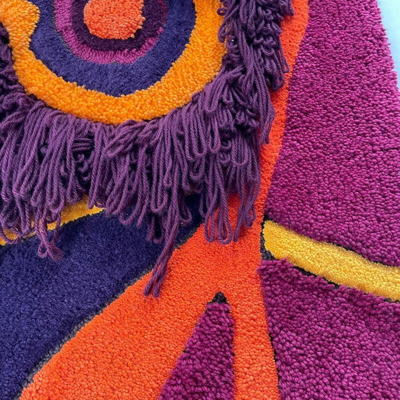 Image 1 of Tapis mural vintage en laine par Ewald Kröner pour Schloss Hackhausen, Allemagne 1970