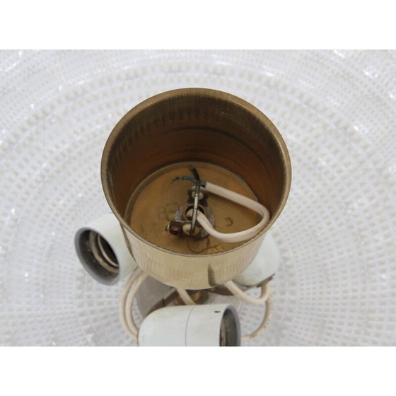 Image 1 of Plafonnier vintage en cristal de Carl Fagerlund pour Orrefors, 1960