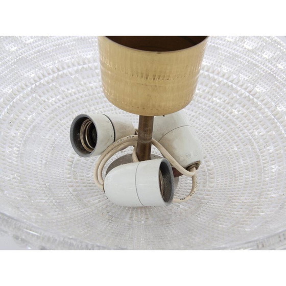 Image 1 of Plafonnier vintage en cristal de Carl Fagerlund pour Orrefors, 1960