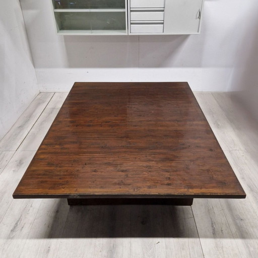 Table basse en bambou Axel Vervoordt, Belgique 1980S