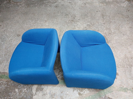 Image 1 of 2 X Fauteuils Artifort Ben bleu