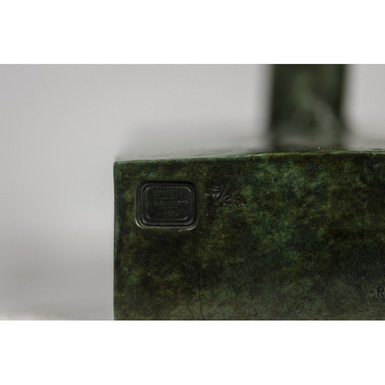 Image 1 of Sculpture vintage "Running Rabbit" en bronze et fonte de François Pompon pour l'Atelier Valsuani, 2006