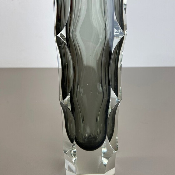 Image 1 of Vase vintage en verre de Murano par Alessandro Mandruzzato, Italie 1970
