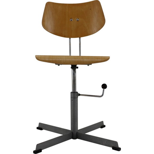 Fauteuil pivotant de bureau vintage, Tchécoslovaquie 1970