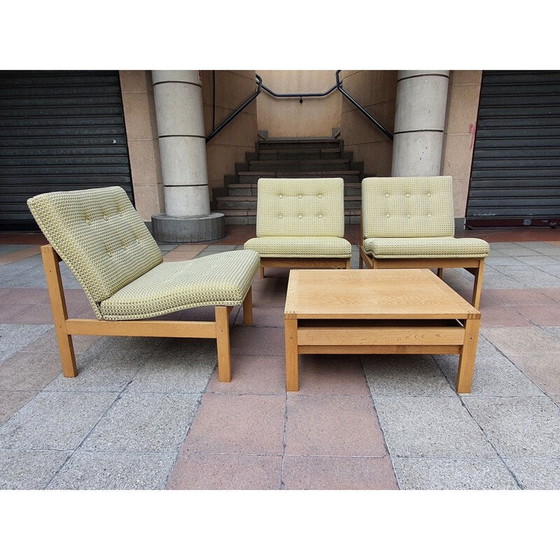 Image 1 of Ensemble de salon nordique vintage par Ole GJERLØV-KNUDSEN & Torben LIND pour FF, 1960