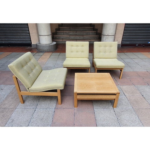 Ensemble de salon nordique vintage par Ole GJERLØV-KNUDSEN & Torben LIND pour FF, 1960
