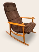 Chaise à bascule danoise vintage