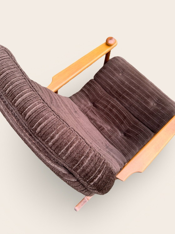 Image 1 of Chaise à bascule danoise vintage