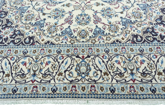 Image 1 of Tapis d'Orient Naïn 9 La noué à la main avec de la soie - 311 X 201 cm