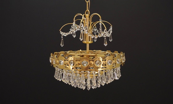 Image 1 of Lustre en laiton, Design danois, 1970S, Production : Danemark