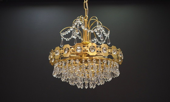 Image 1 of Lustre en laiton, Design danois, 1970S, Production : Danemark