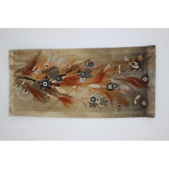 Image 1 of Tapisserie vintage en laine Art Protis ,Tchécoslovaquie 1970