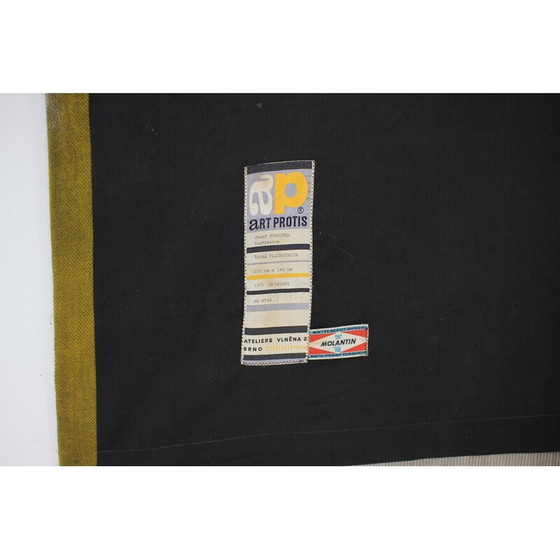 Image 1 of Tapisserie vintage en laine Art Protis ,Tchécoslovaquie 1970