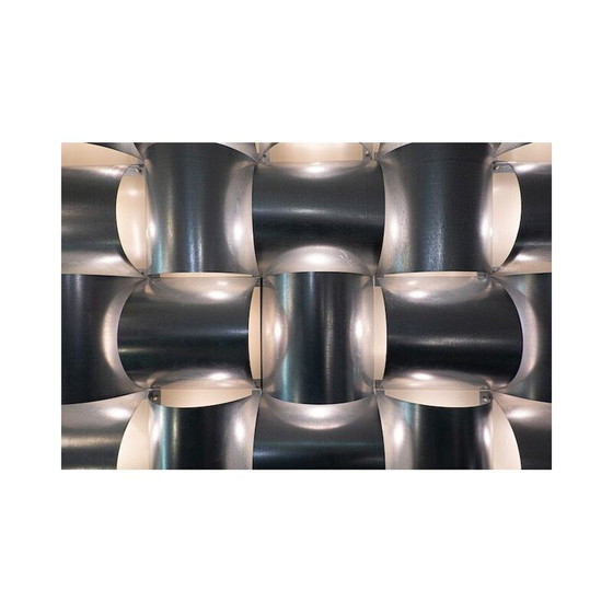 Image 1 of Lampe murale modulaire vintage en aluminium, Belgique