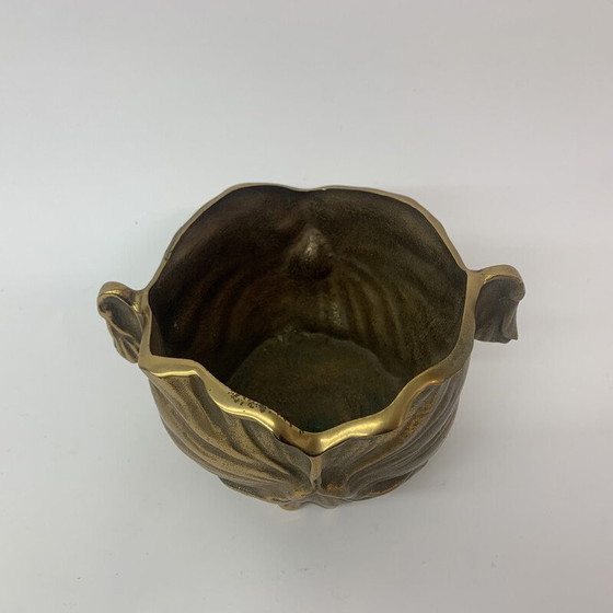 Image 1 of Pot de fleurs vintage en bronze Art Nouveau, années 1930