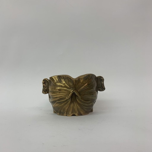 Pot de fleurs vintage en bronze Art Nouveau, années 1930