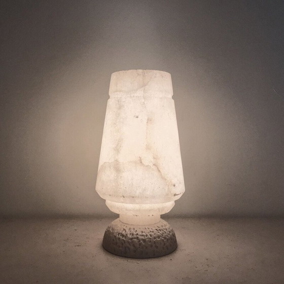 Image 1 of Lampe vintage en albâtre, Italie 1960