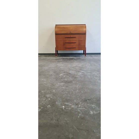 Image 1 of Secrétaire vintage en teck suédois par Egon Ostergaard pour Msi, Suède