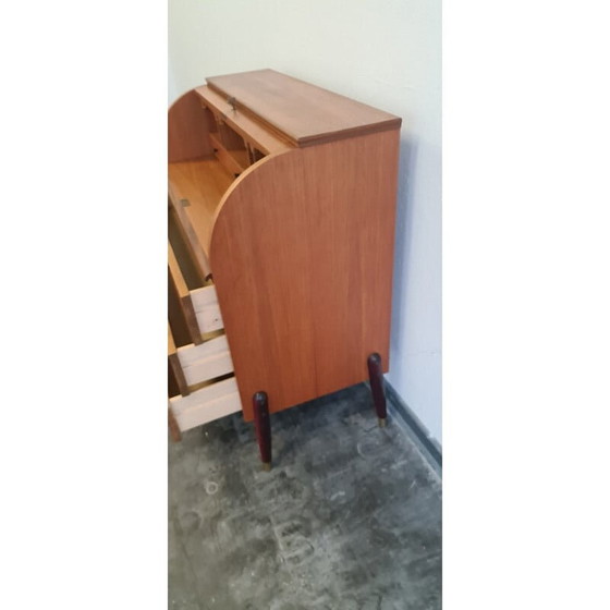 Image 1 of Secrétaire vintage en teck suédois par Egon Ostergaard pour Msi, Suède