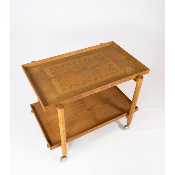 Image 1 of Table de bar vintage avec extension en chêne par Hundevad Furniture, Danemark 1960