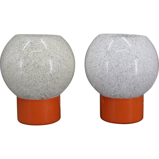 Paire de lampes de table vintage par Pokrok Zilina, Tchécoslovaquie 1970