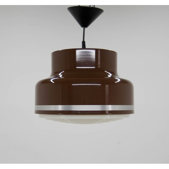 Image 1 of Lampe suspendue vintage en métal et plastique, Tchécoslovaquie 1970