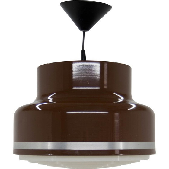 Image 1 of Lampe suspendue vintage en métal et plastique, Tchécoslovaquie 1970