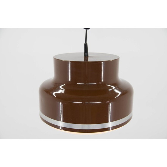 Image 1 of Lampe suspendue vintage en métal et plastique, Tchécoslovaquie 1970