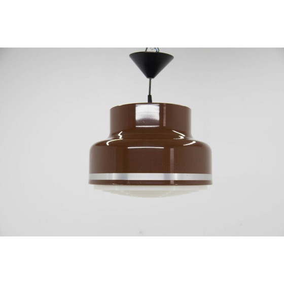 Image 1 of Lampe suspendue vintage en métal et plastique, Tchécoslovaquie 1970