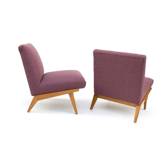 Image 1 of Paire de fauteuils vintage Slipper par Jens Risom pour Knoll